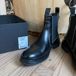 Belstaff Leather Black Chelsea 38